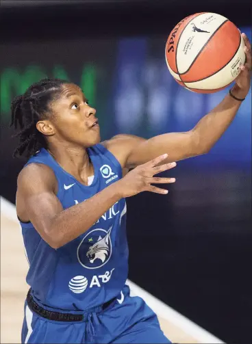  ?? Douglas P. DeFelice / Getty Images ?? Former UConn star Crystal Dangerfiel­d is the first player drafted in the second round or later to win WNBA Rookie of the Year.