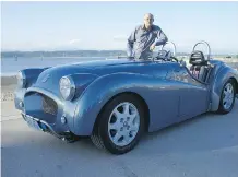  ?? ALYN EDWARDS/ DRIVING ?? This special vintage Triumph TR3 sports car rebuilt by Randy Schultz has been featured in magazines and Triumph- dedicated books.