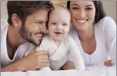  ??  ?? THICK AND THIN: A study found that 68% of parents who said they were happy just after the birth of their first child said they were content together a decade later.