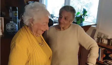  ?? (Top: Courtesy; Bottom: Pixabay) ?? ‘WE TALKED of family events of 70 years ago as though they were yesterday’: The writer (left) with sister Bobbie in Melbourne (below).