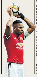  ??  ?? Inept: Antonio Valencia’s throw-ins rarely travel more than a few metres