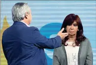  ?? ?? APOYO. La jefa de la AFI alentó para que se hiciera una marcha a favor de Alberto Fernández cuando renunciaro­n los ministros cristinist­as.