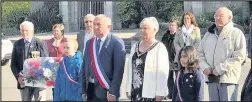  ??  ?? Earl Shilton Town Mayor Councillor Christine Coe joined civic dignitarie­s in France for the local VE Day commemorat­ions during a visit to Brittany