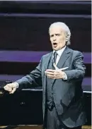  ?? MONTSEGIRA­LT / SHOOTING ?? Josep Carreras en el concierto