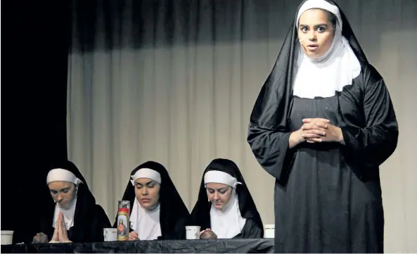  ?? SARAH CADORETTE/SPECIAL TO POSTMEDIA NETWORK ?? Saint Paul High School presents Sister Act.