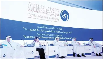  ??  ?? CMA’s second conference on capital developmen­t in Kuwait.
