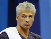  ?? MICHAEL SOHN — THE ASSOCIATED PRESS FILE ?? In this file photo, United States’ Ryan Lochte prepares before a men’s 4x200-meter freestyle heat at the 2016Summer Olympics, in Rio de Janeiro, Brazil. Lochte has been suspended until July 2019by the U.S. Anti-Doping Agency.