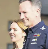  ?? ?? Horner y su esposa Geri Halliwell