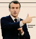  ??  ?? Emmanuel Macron