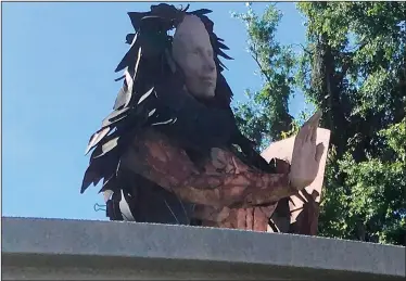  ?? (AP/The Beaufort Gazette/Karl Puckett) ?? Part of the “Mother of Rubber Trees” sculpture is seen July 8 in Port Royal, S.C.