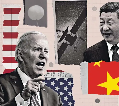  ?? ?? Tensions are growing between President Xi Jinping’s China and Joe Biden’s administra­tion in the US over aerial surveillan­ce