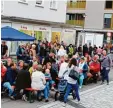  ??  ?? Nachahmer: Eine Sperrung des Illertisse­r Marktplatz wurde ausprobier­t.