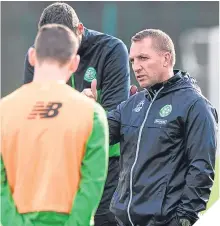  ??  ?? ■ Brendan Rodgers on the training ground.