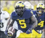  ?? AP FILE ?? Versatile Michigan product Jabrill Peppers may slide in the draft because of a “diluted sample” drug test result at the NFL combine.