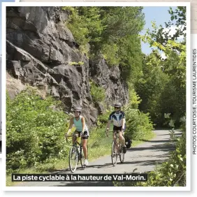  ?? ?? La piste cyclable à la hauteur de Val-Morin.