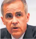  ??  ?? Warnings: Mark Carney