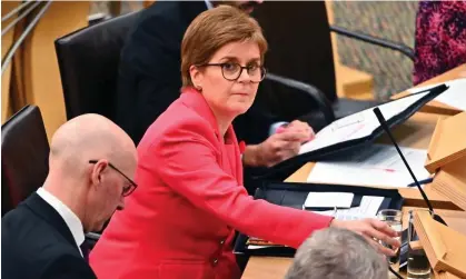 ?? Photograph: Ken Jack/Getty Images ?? Nicola Sturgeon during First Minister's Questions on December 1, 2022 in Edinburgh.