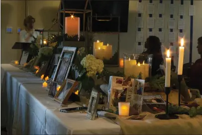  ?? HOSPICE — SUBMITTED ?? Pictured is an altar from a previous Hospice of Humboldt “Light Up a Life” candle lighting ceremony.