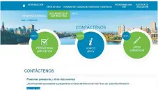  ??  ?? DIRECCIÓN. Este es el sitio de Internet al que deben ingresar los hondureños para tramitar visas para viajar a Canadá.