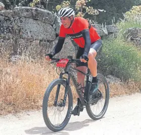  ?? FOTO: EFE ?? Miguel Indurain, 55 años, en la Cronoescal­ada Reset by Santander de mountain bike