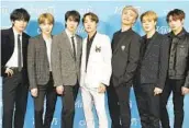  ?? EFE ?? La banda surcoreana BTS será de los que amenizarán la tarde de Noche Vieja en el Times Square.