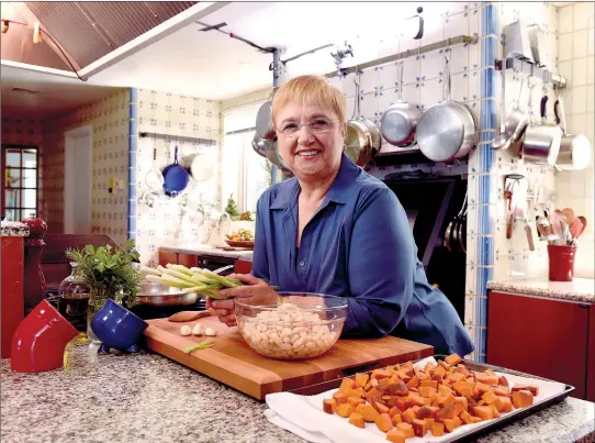  ??  ?? Lidia Bastianich plays host to her food-loving friends in 'Lidia Celebrates America: Home for the Holidays,' airing on PBS and AETN.