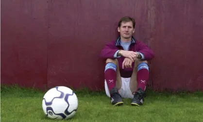  ?? Photograph: Tom Jenkins/The Guardian ?? Glenn Roeder poses for a photograph at West Ham’s Chadwell Heath training ground in September 2001, during his time as the club’s manager.