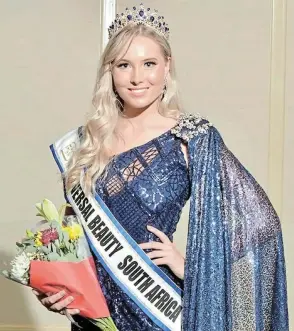  ?? Picture: SUPPLIED ?? YOUNG BEAUTY: SarahJayne Johnson, winner of the Miss Teen Universe SA title