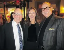  ??  ?? Don Stevens, left, Newcap Radio GM Vinka Dubroja and Calgary Jewellery’s Bernard Florence.