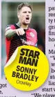  ??  ?? STAR MAN SONNY BRADLEY
Crawley