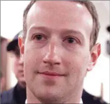  ??  ?? Zuckerberg