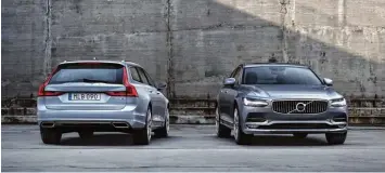  ?? Foto: Volvo ?? Elegante Präsenz: Mit der Limousine S90 und dem Kombi V90 attackiert Volvo die (deutsche) Oberklasse.