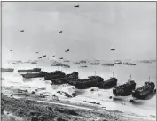  ?? THE ASSOCIATED PRESS ?? Allied forces mount an assault on Omaha Beach in June 1944 during Operation Overlord, the code name for the invasion at the Normandy coast in France.