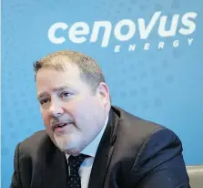  ?? THE CANADIAN PRESS ?? Cenovus CEO Alex Pourbaix has suggested oil firms cut down on output, an unpopular proposal with downstream companies.