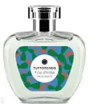  ??  ?? Formato unico, da 100 ml, per le eau de toilette Tuttotondo. A destra, la fragranza Fico d’India (€ 35).