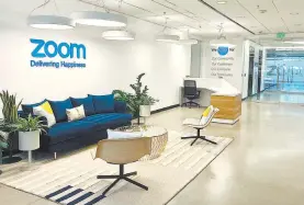  ?? CORTESÍA: ZOOM ?? Oficinas de la plataforma para videollama­das