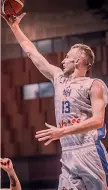  ??  ?? Draznan Musa, 18 anni, 202 cm, ala bosniaca del Cedevita