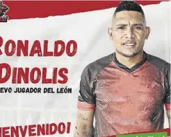  ?? Foto: @SantaFe ?? El atacante panameño Ronaldo Dinolis.