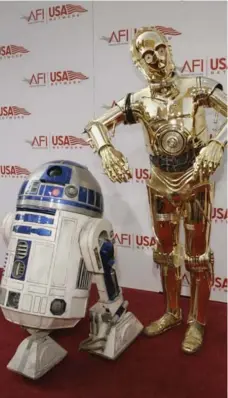  ?? VINCE BUCCI/GETTY IMAGES FILE PHOTO ?? Played by Anthony Daniels and Kenny Baker, R2-D2 and C-3PO provided the most comic relief of the original Star Wars trilogy.