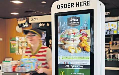  ??  ?? A Mcdonald’s spokesman said that the strike ballot, over internal grievance procedures, only affects two of the fast-food chain’s 1,250 restaurant­s in the UK