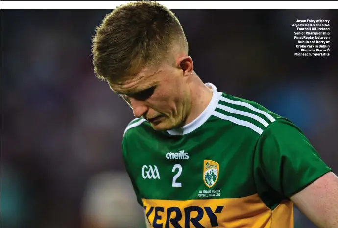  ??  ?? Jason Foley of Kerry dejected after the GAA Football All-Ireland Senior Championsh­ip Final Replay between Dublin and Kerry at Croke Park in Dublin Photo by Piaras Ó Mídheach / Sportsfile