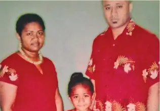 ??  ?? Alifarete Tuitakali keeps a photo of his wife Apolonia and his daughter Deborah, who remain in Fiji.(Supplied- Alifarete Tuitakali).