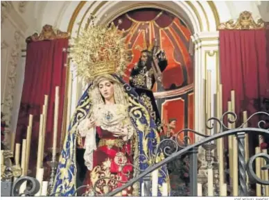  ?? JOSÉ MIGUEL RAMÍREZ ?? Jesús el Rico y la Virgen del Amor para la Semana Santa de 2021.