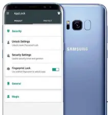 ??  ?? LEFT AppLock adds yet another layer of security to your phone