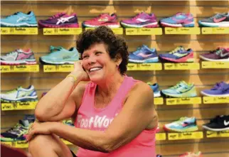  ?? PATRICK FARRELL Herald file | Aug. 18, 2015 ?? Laurie Huseby owns FootWorks, which is at 5724 Sunset Dr., South Miami. “We’re doing everything we can to keep things clean and safe,” Huseby says.