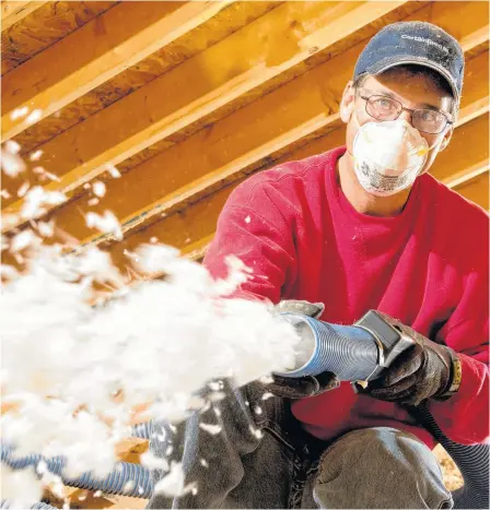  ?? CERTAINTEE­D ?? The best financial investment most Canadians can make in their home is to boost attic ventilatio­n. Renting a loose-fill insulation blower is one of the best ways to get the job done efficientl­y.