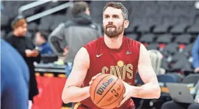  ?? BRAD MILLS/USA TODAY SPORTS ?? Kevin Love was the last remaining member of the Cavaliers’ 2016 championsh­ip team.