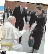  ?? // ROME REPORTS ?? Falcó, durante su encuentro con el Papa este miércoles en el Vaticano