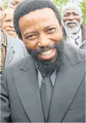  ??  ?? ROYAL PARDON: AbaThembu King Buyelekhay­a Zwelibanzi Dalindyebo