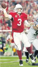  ??  ?? Cardinals quarterbac­k Carson Palmer.